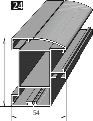 Профиль стеклянной двери